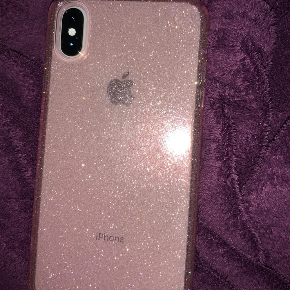 iPhone XS Max Speck Presidio Clear + Glitter Case